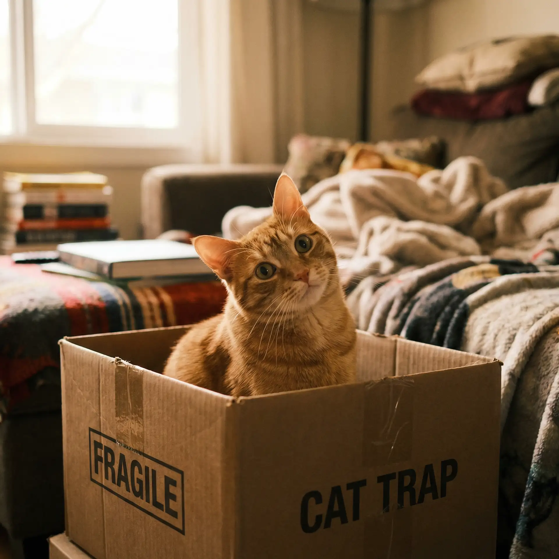 橘猫躲在纸箱里 - 肉便器小说